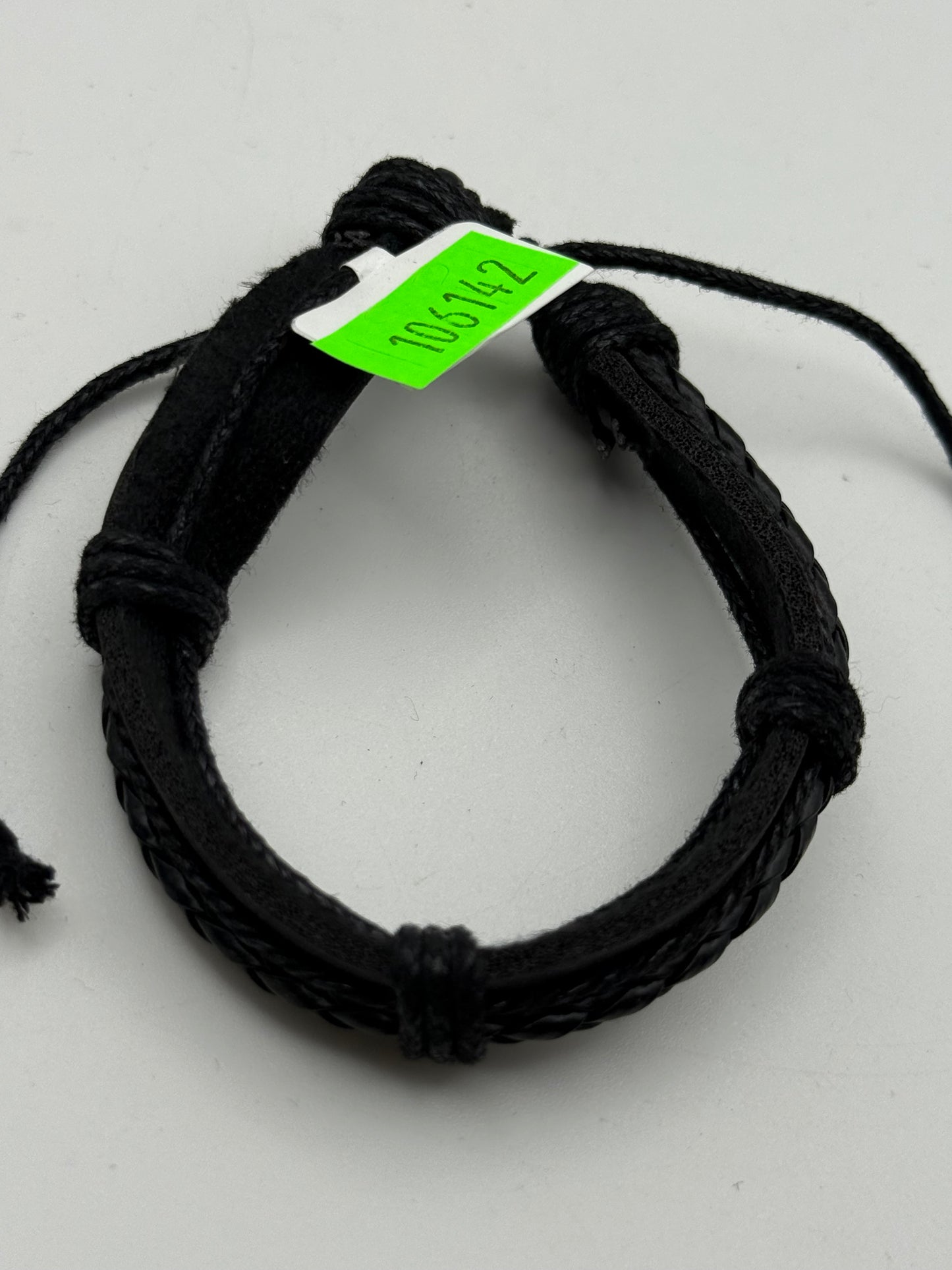 Bracelets - PU Leather - Black - Assorted Designs #106142