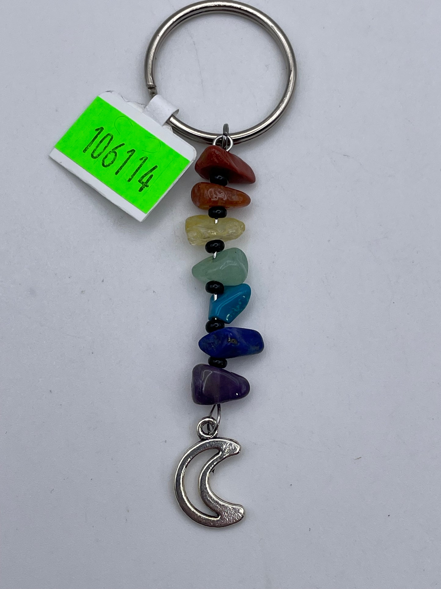 Keychains - Crystal - Chakra Stones - Moon #106114
