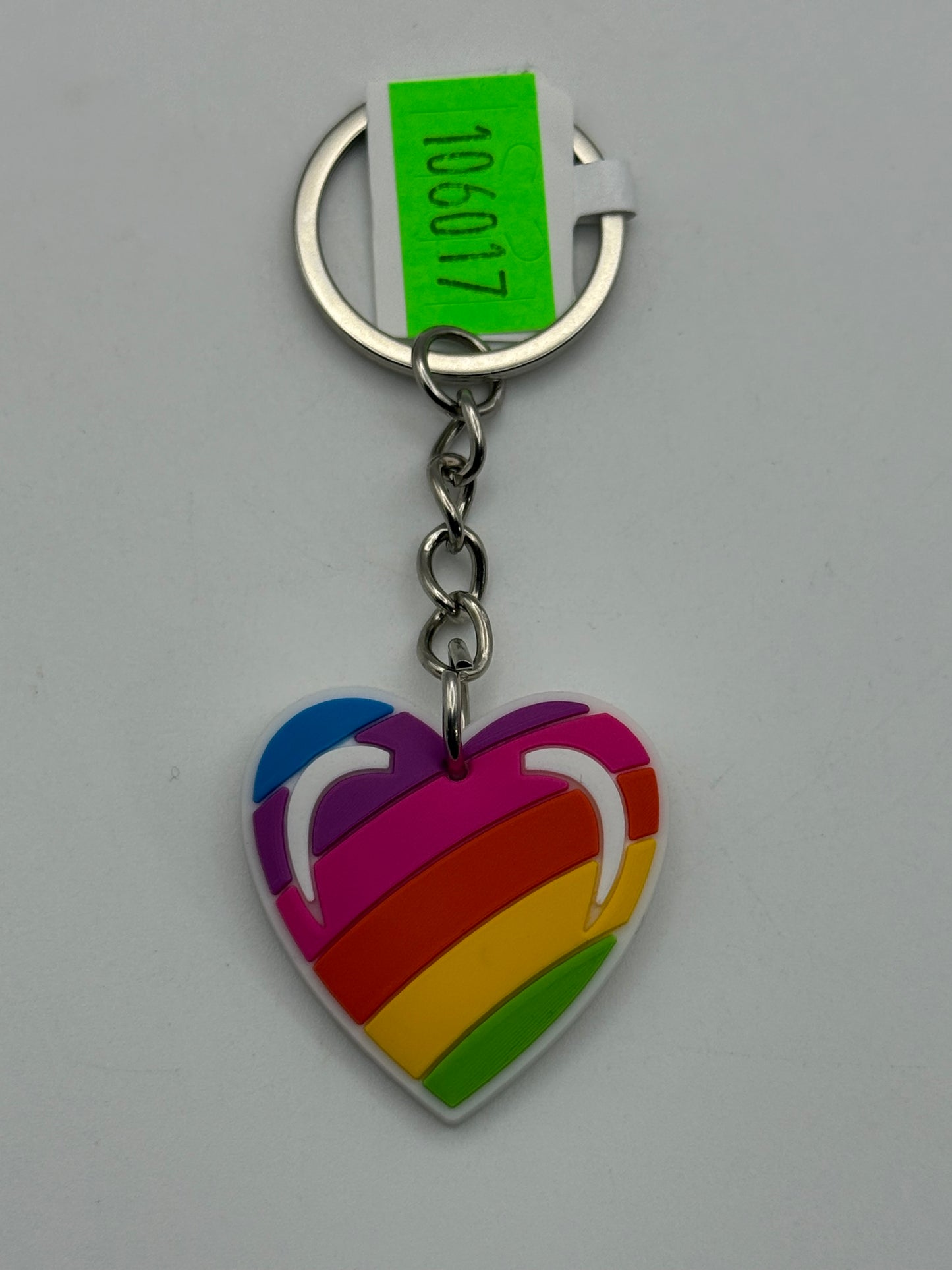 Keychains - PVC - Lisa Frank - Rainbow Heart #106017