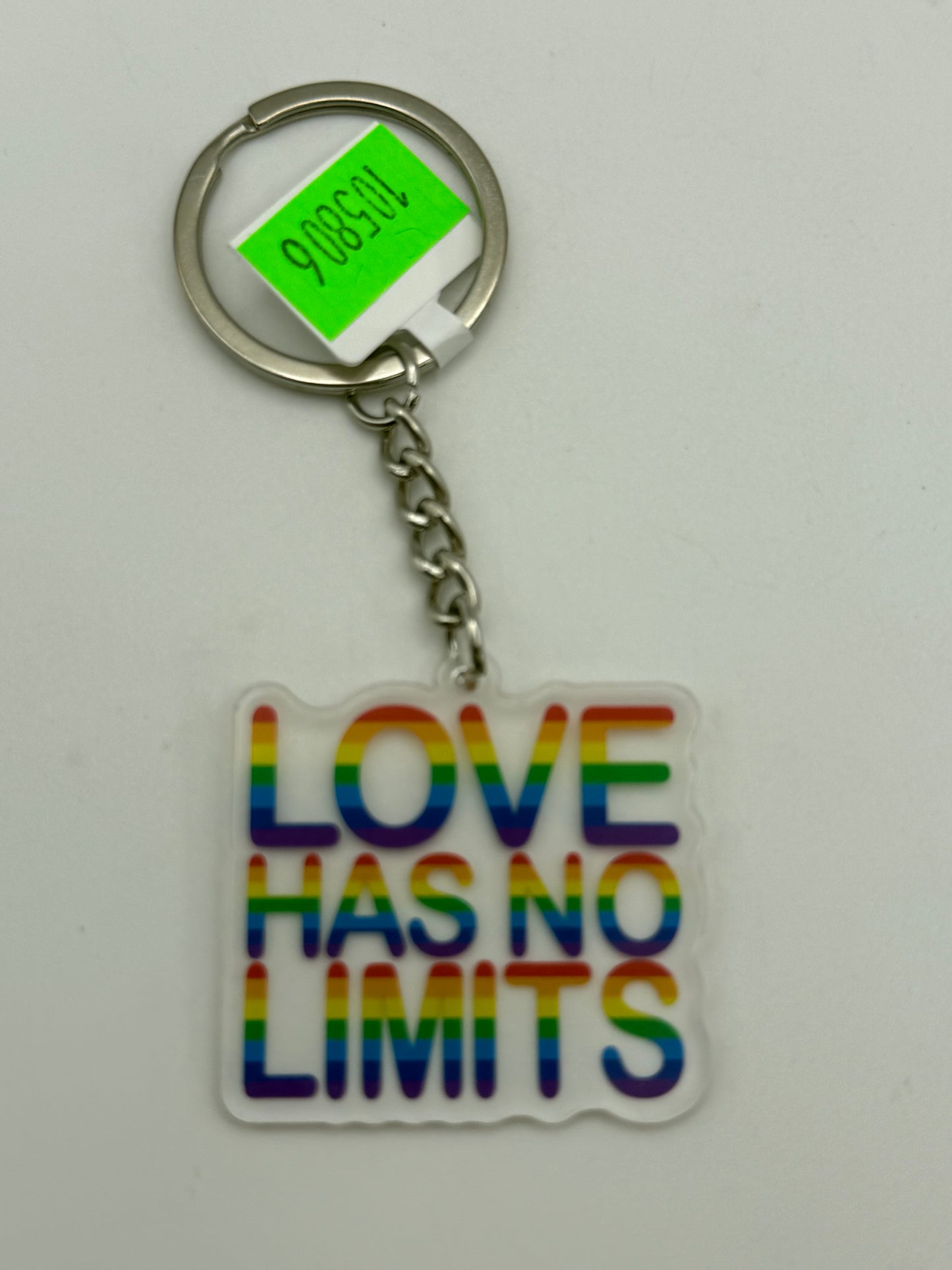 Keychains - Acrylic - Rainbow Pride - Love Has No Limits #105806