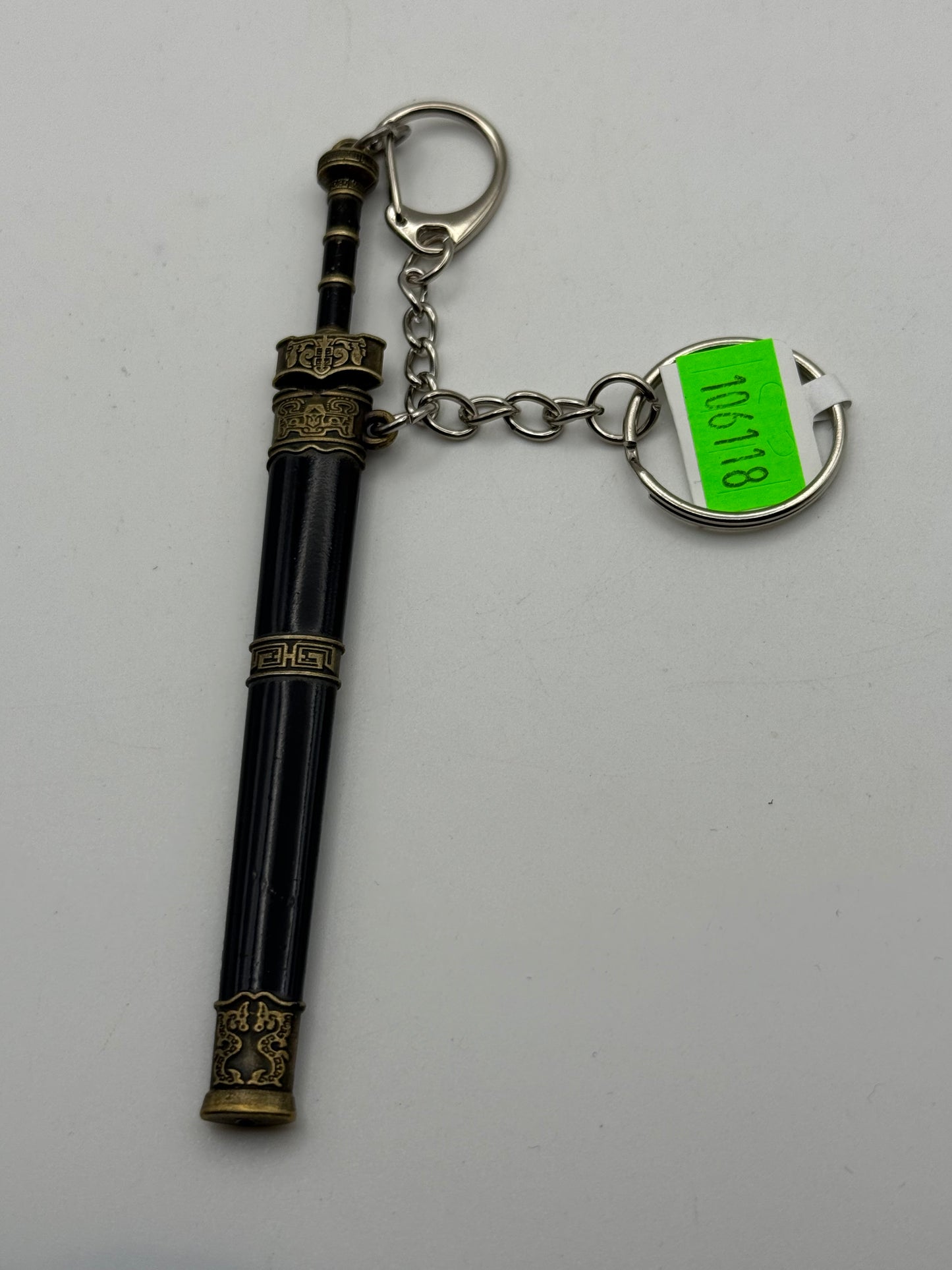 Keychains - Metal - Japanese Sword and Sheath - Style B #106118