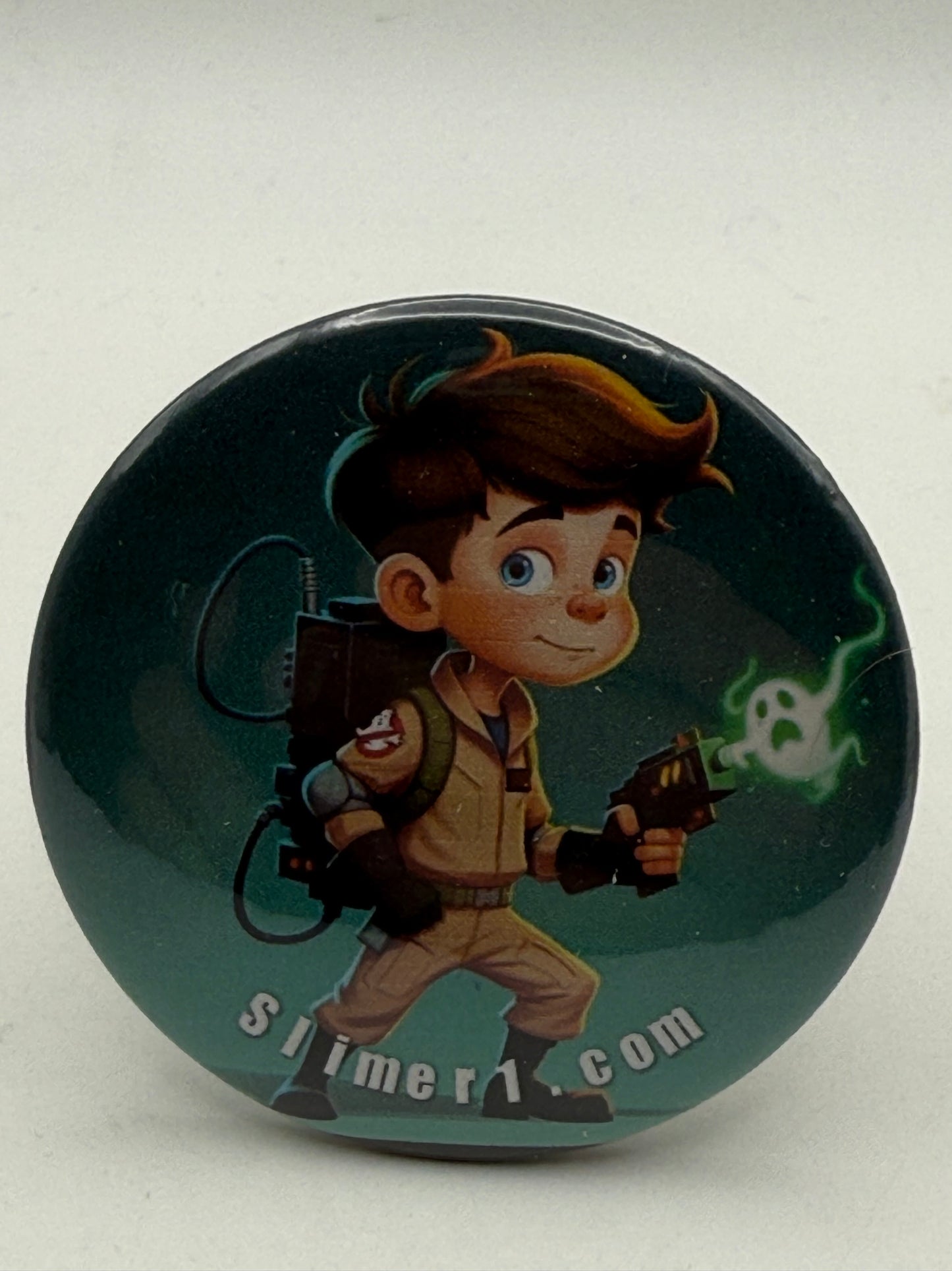 Buttons - Ghostbusters - Slimer-1 Crew - EJ #107081