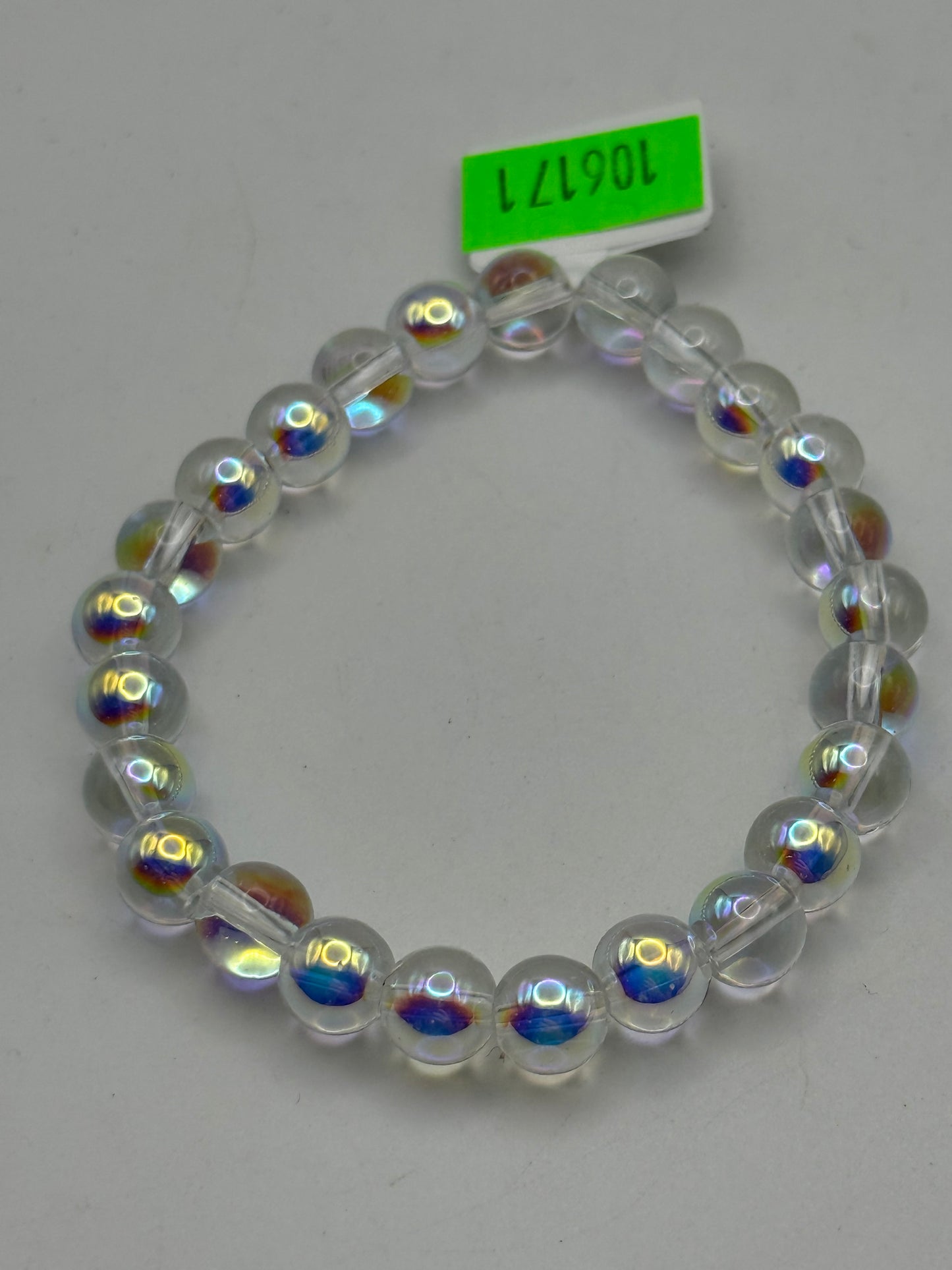 Bracelets - Glass - Sphere Ball - Clear AB #106171