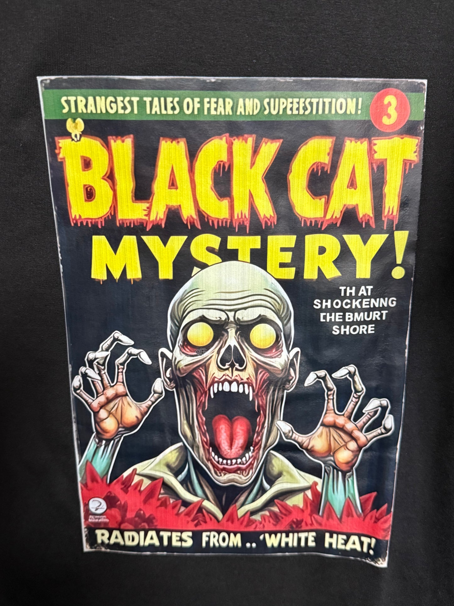 T-Shirts - Black Cat Mystery - Black - XL #105762