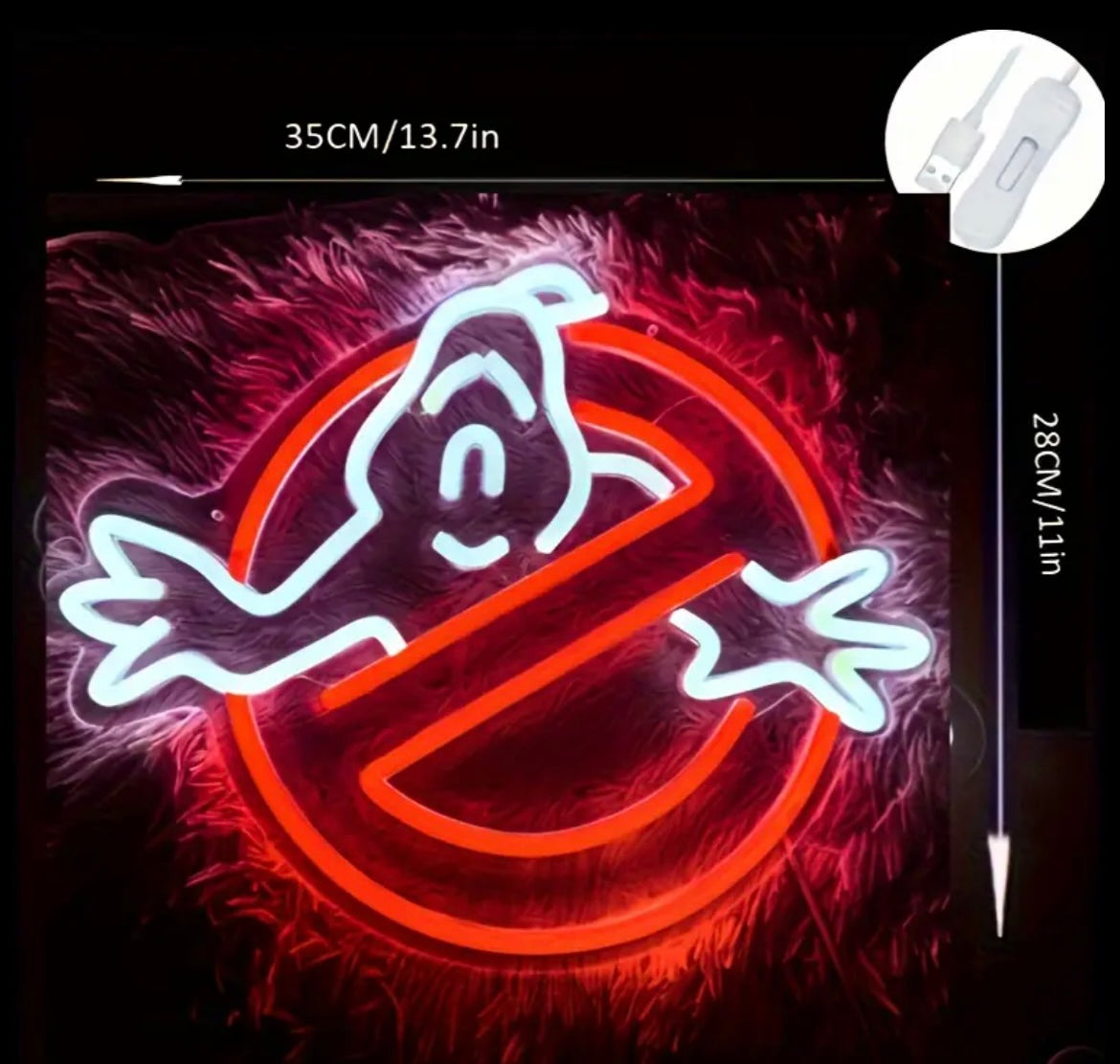Ghostbusters - No Ghosts LED Neon Acrylic Sign #107075