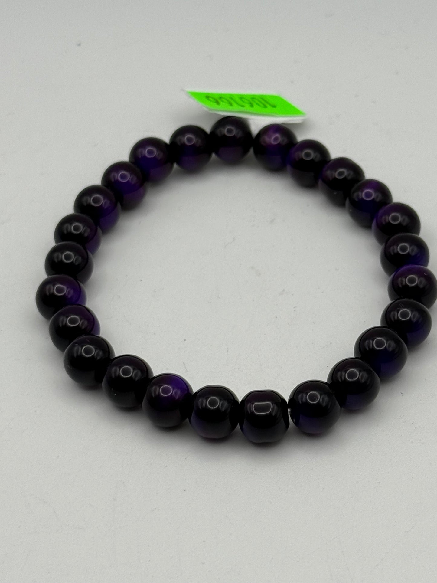 Bracelets - Glass - Sphere Ball - Purple/Black #106166
