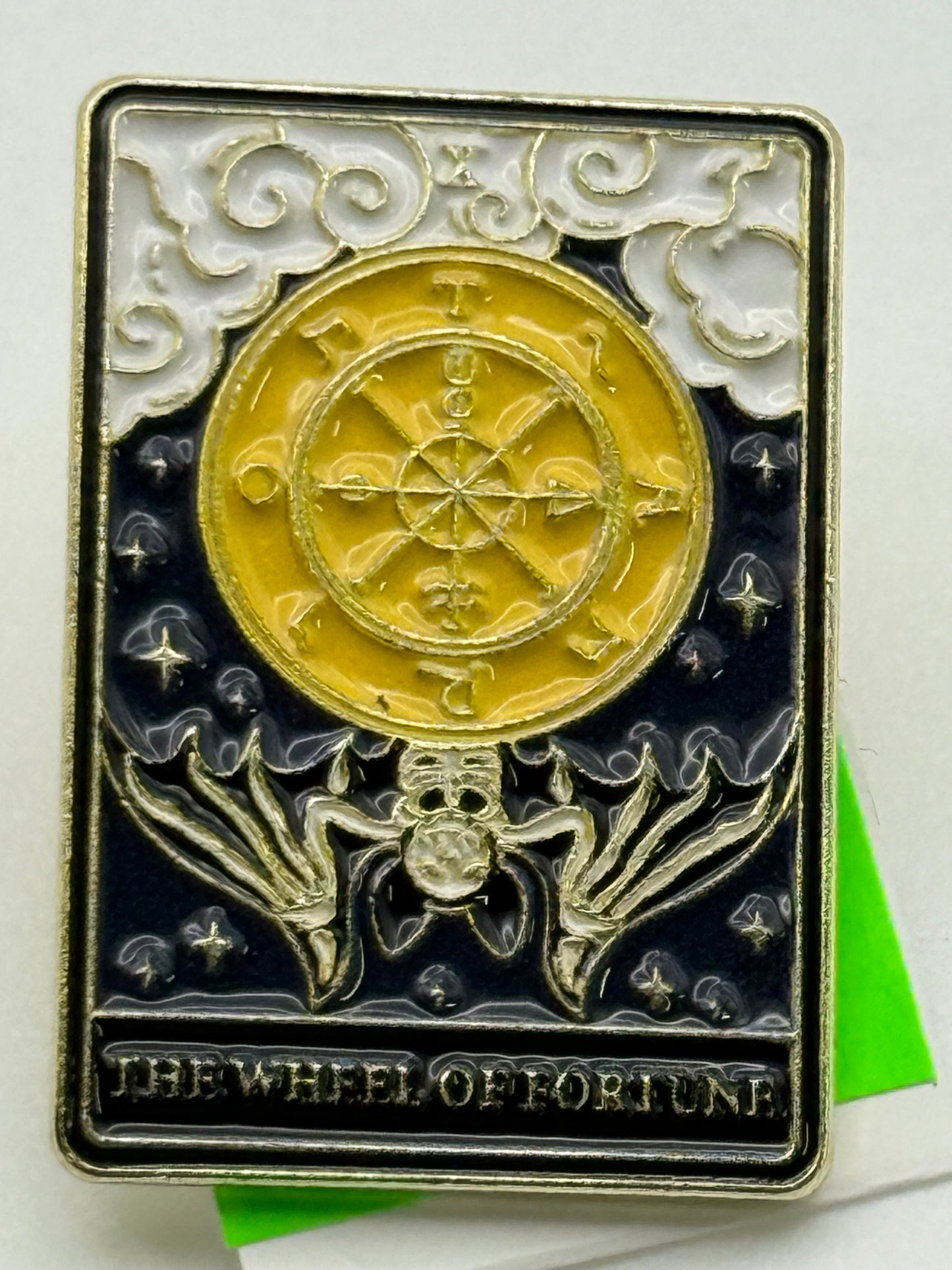 Enamel Pin - Occult - Wheel of Fortune (Yellow) #106549