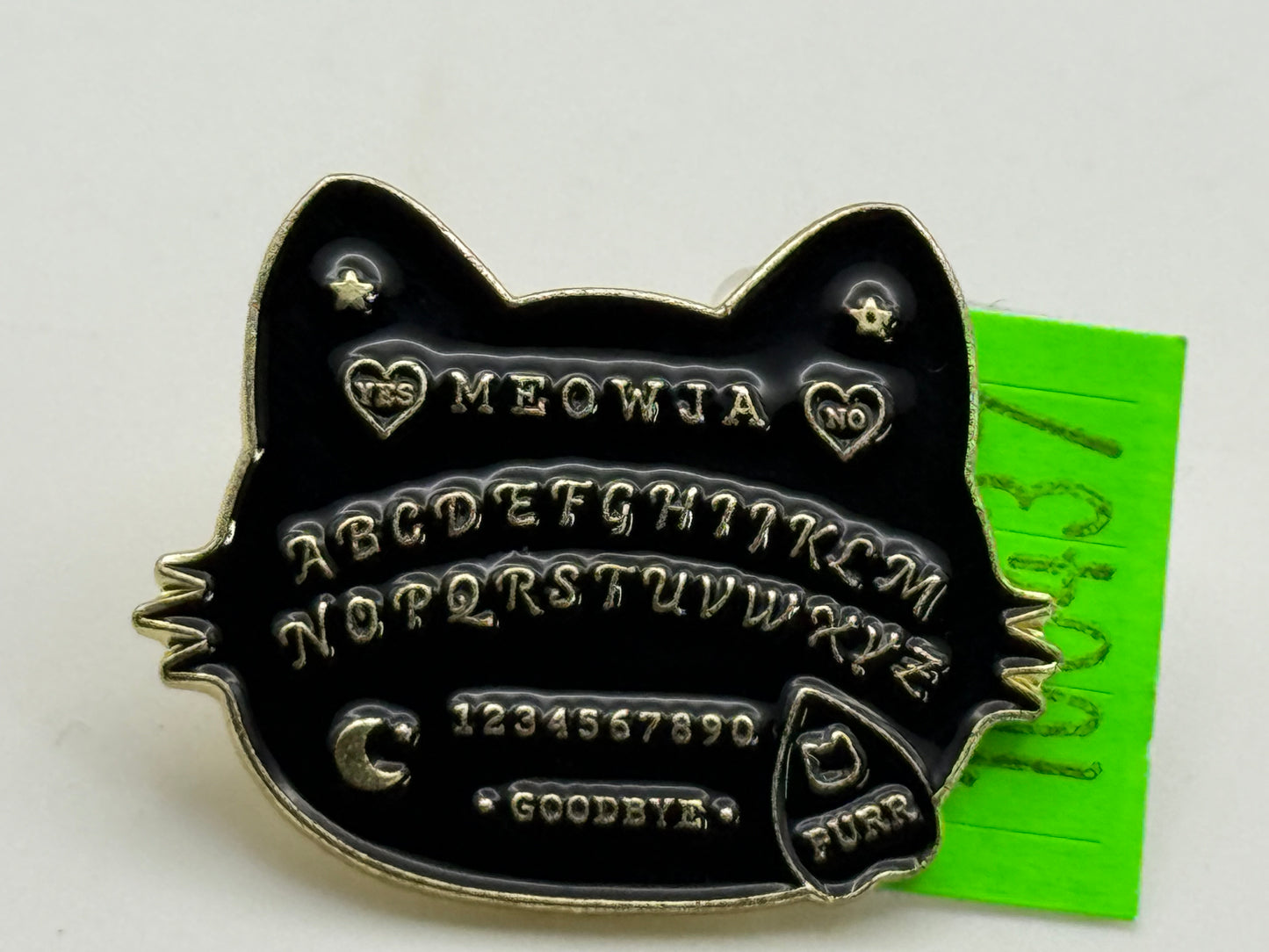 Enamel Pin - Horror - Ouija - Gold Cat #106437
