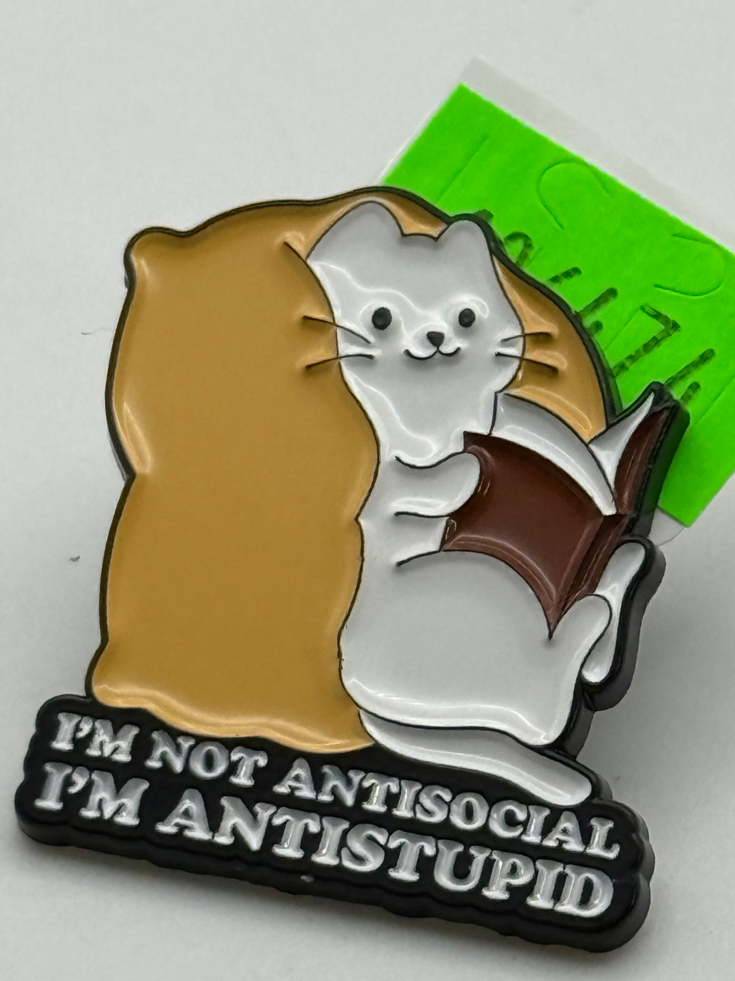 Enamel Pin - Animals - Cats - I’m Not Antisocial #106474