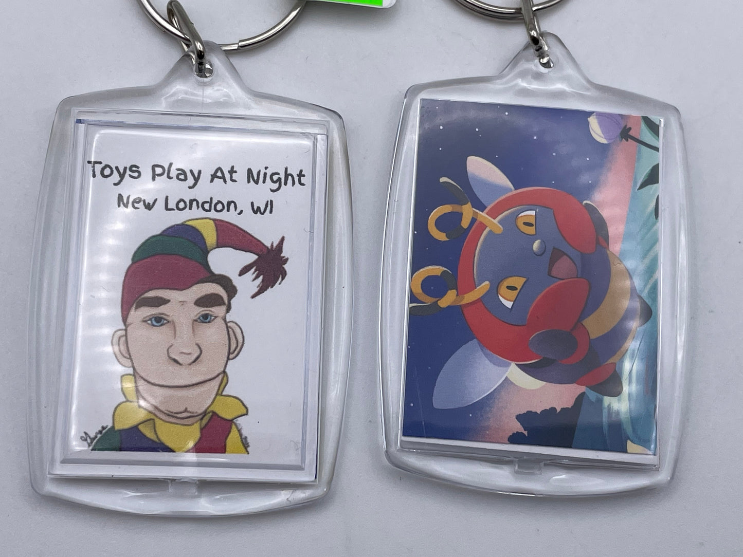 Keychains - Acrylic - Toys Play At Night - Assorted Retro/Toy Theme #106116