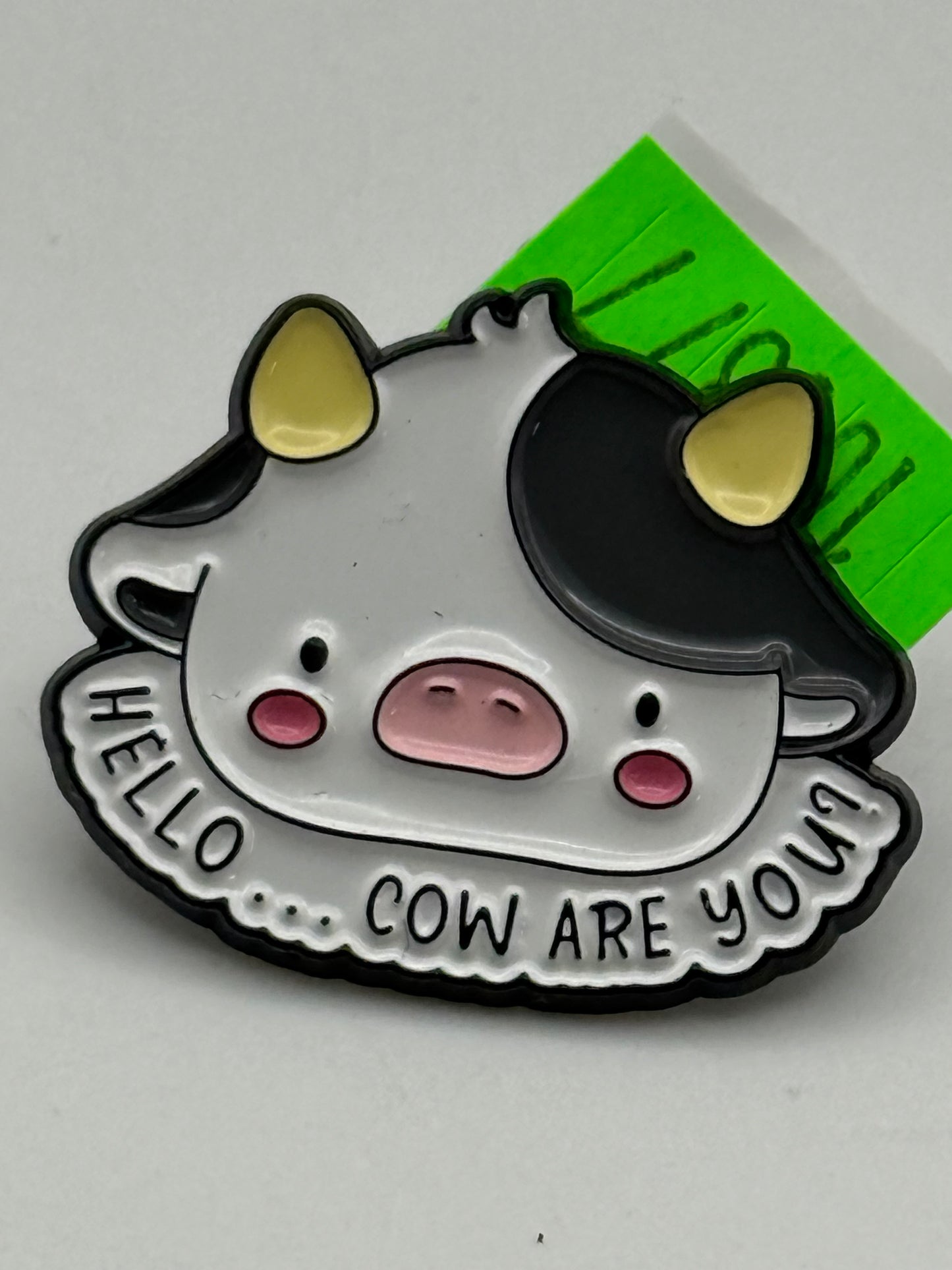 Enamel Pin - Animals - Cow - Hello… Cow Are You #106377