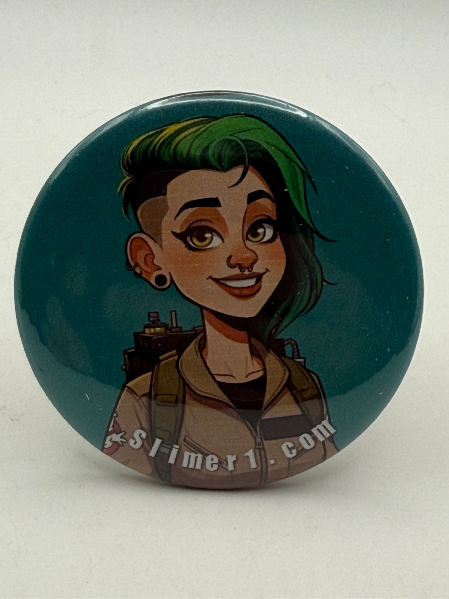 Buttons - Ghostbusters - Slimer-1 Crew - Pierced Sugar #107090