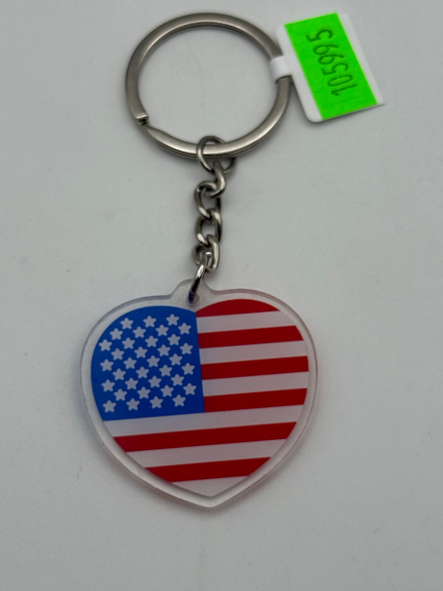 Keychains - Acrylic - American Flag - Heart #105995