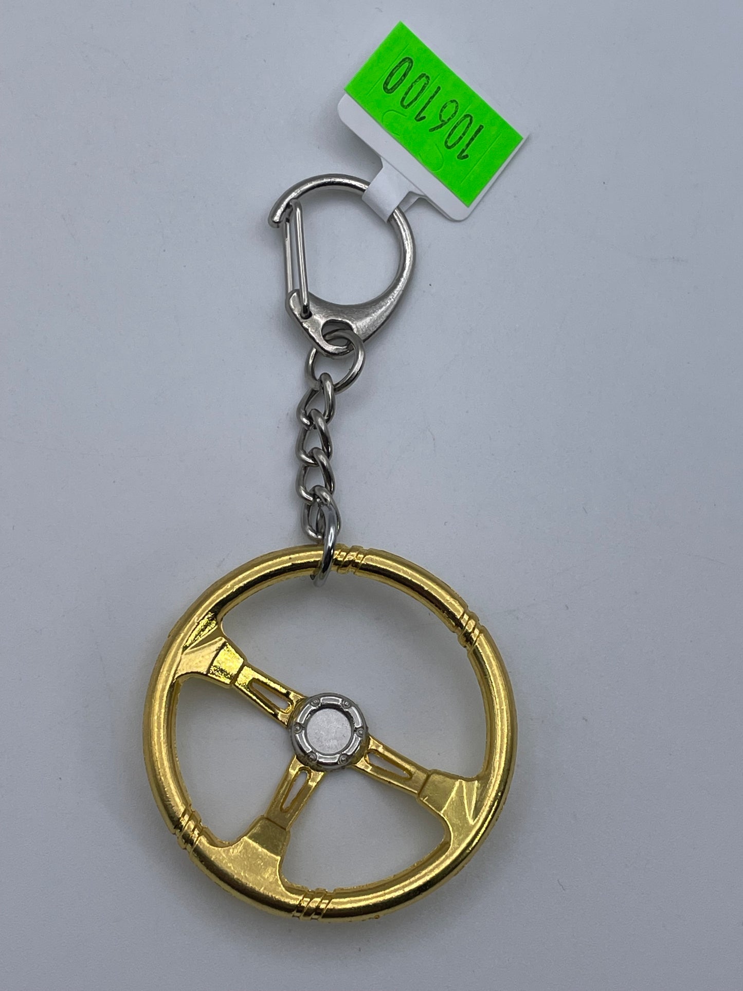 Keychains - Metal - Steering Wheel - Gold #106100