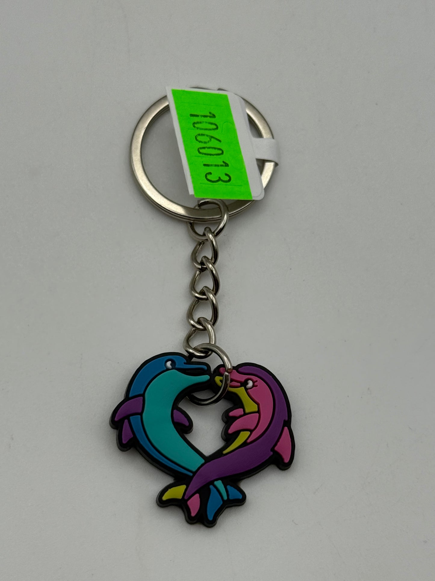 Keychains - PVC - Lisa Frank - Dolphin Heart #106013