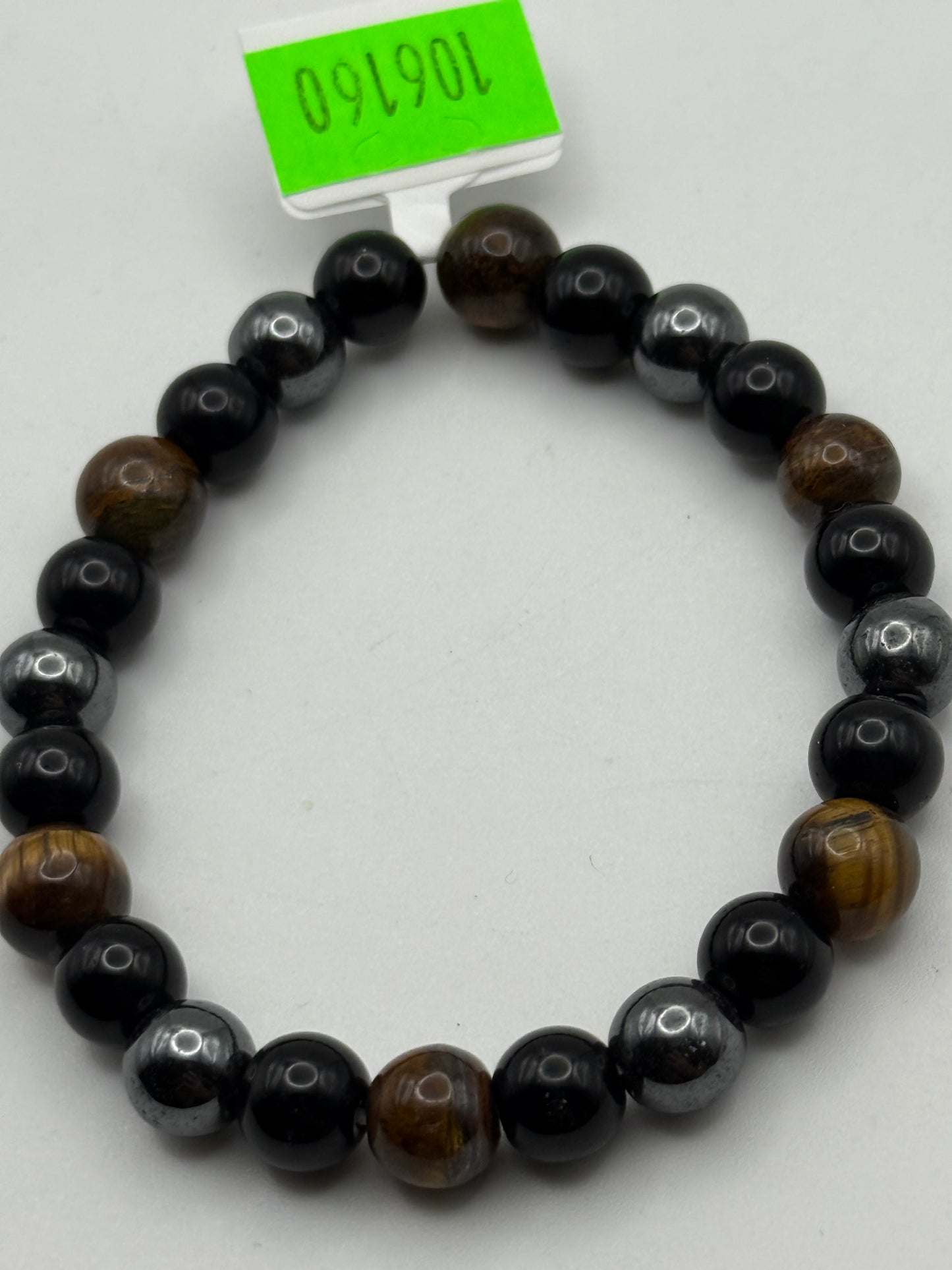 Bracelets - Stone - Sphere Ball - Tigers Eye, Hematite, Black Onyx #106160