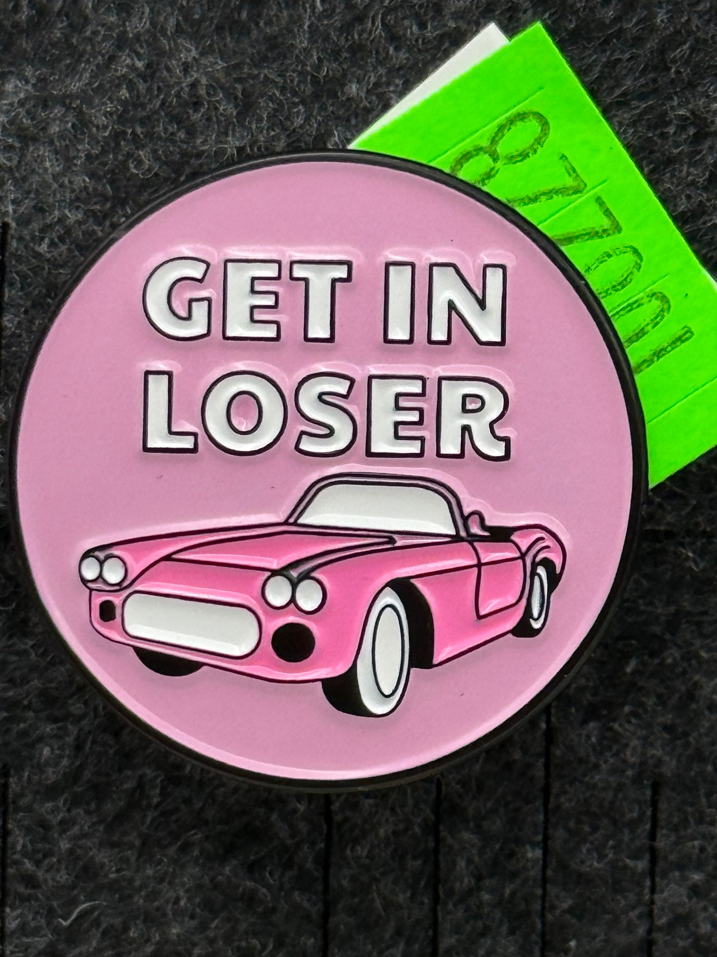 Enamel Pin - Retro Cars - Get In Loser #106228
