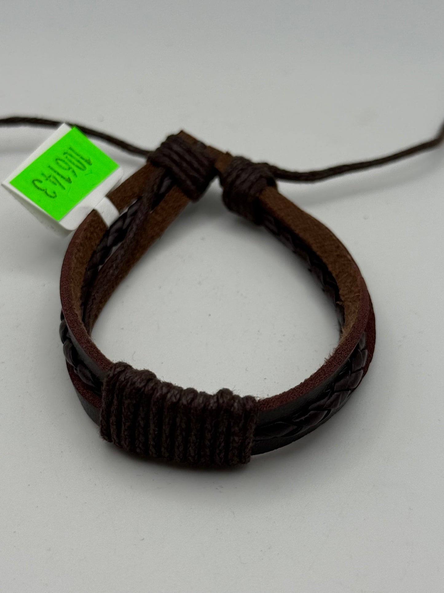 Bracelets - PU Leather - Brown - Assorted Designs #106143
