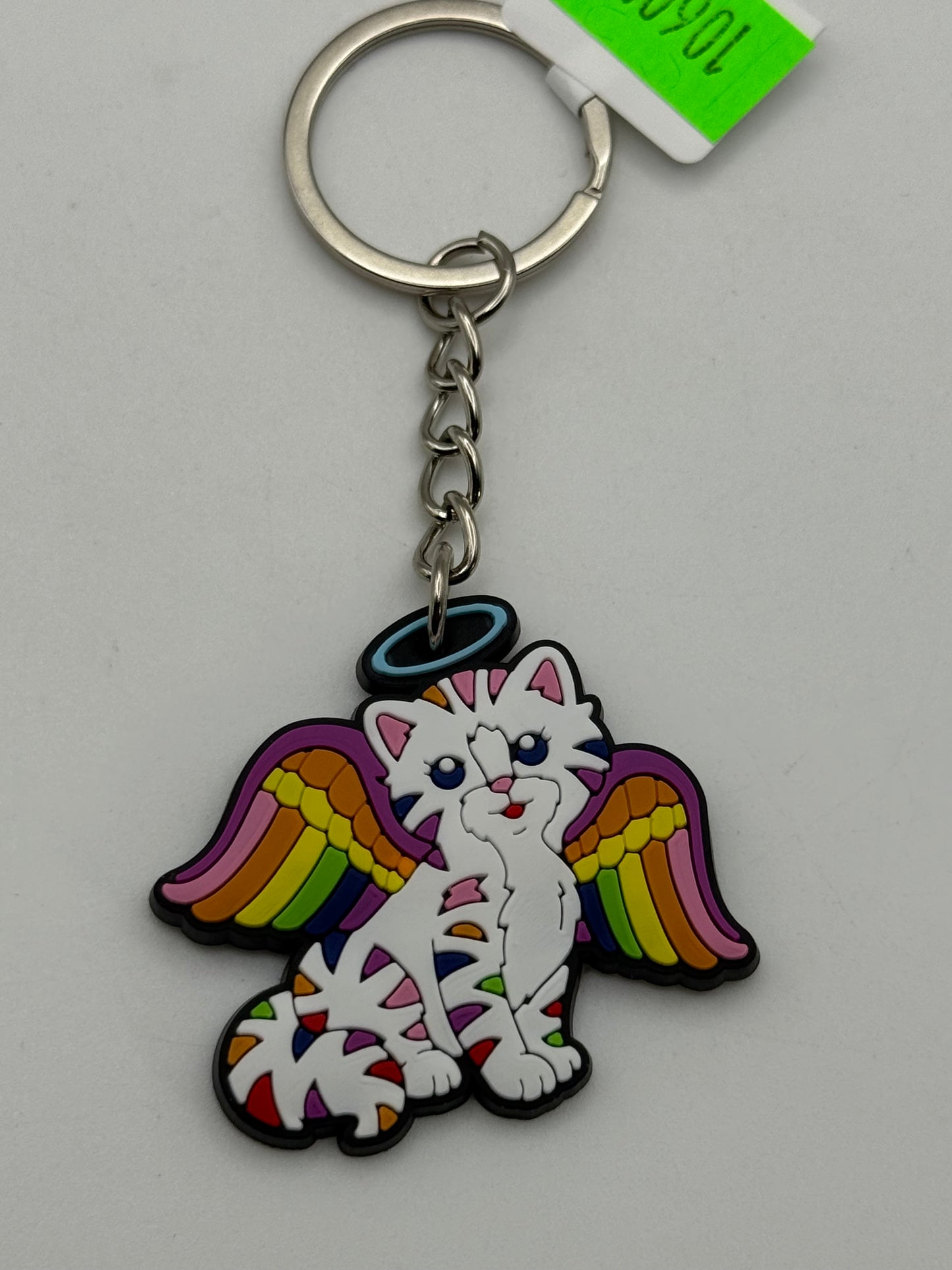 Keychains - PVC - Lisa Frank - Angel Cat #106008