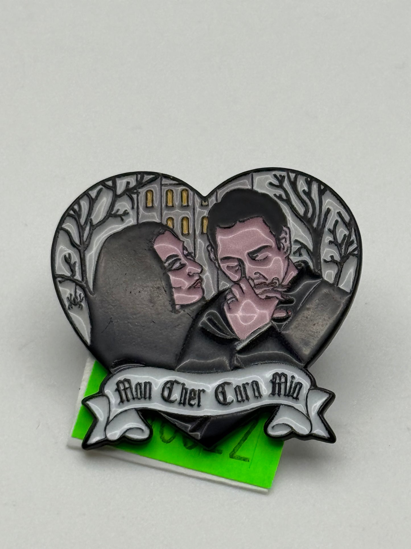 Enamel Pins - Horror Heart - Adam’s Family Mon Cher Cara Mia #106622