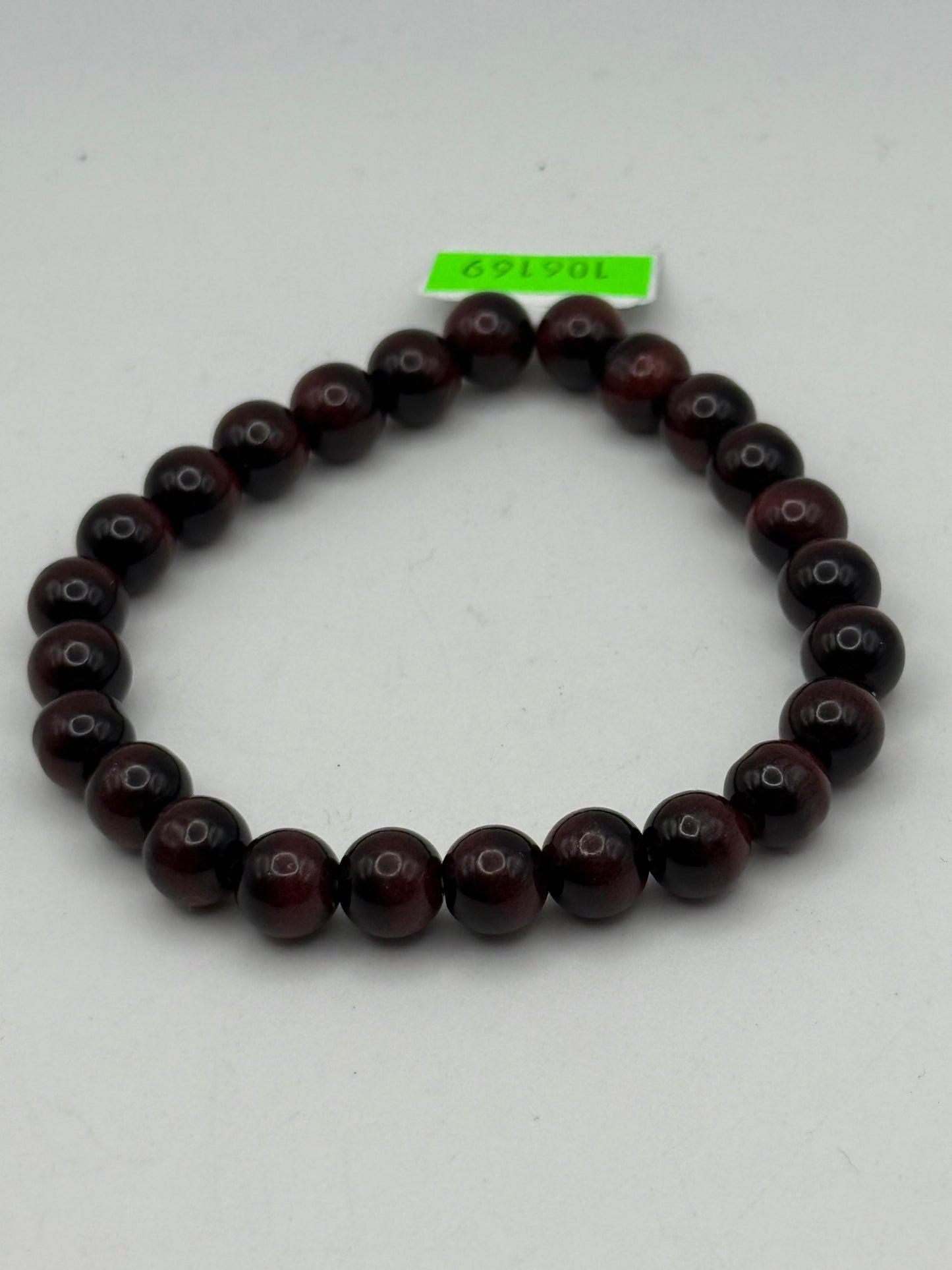 Bracelets - Glass - Sphere Ball - Burgundy/Black #106169