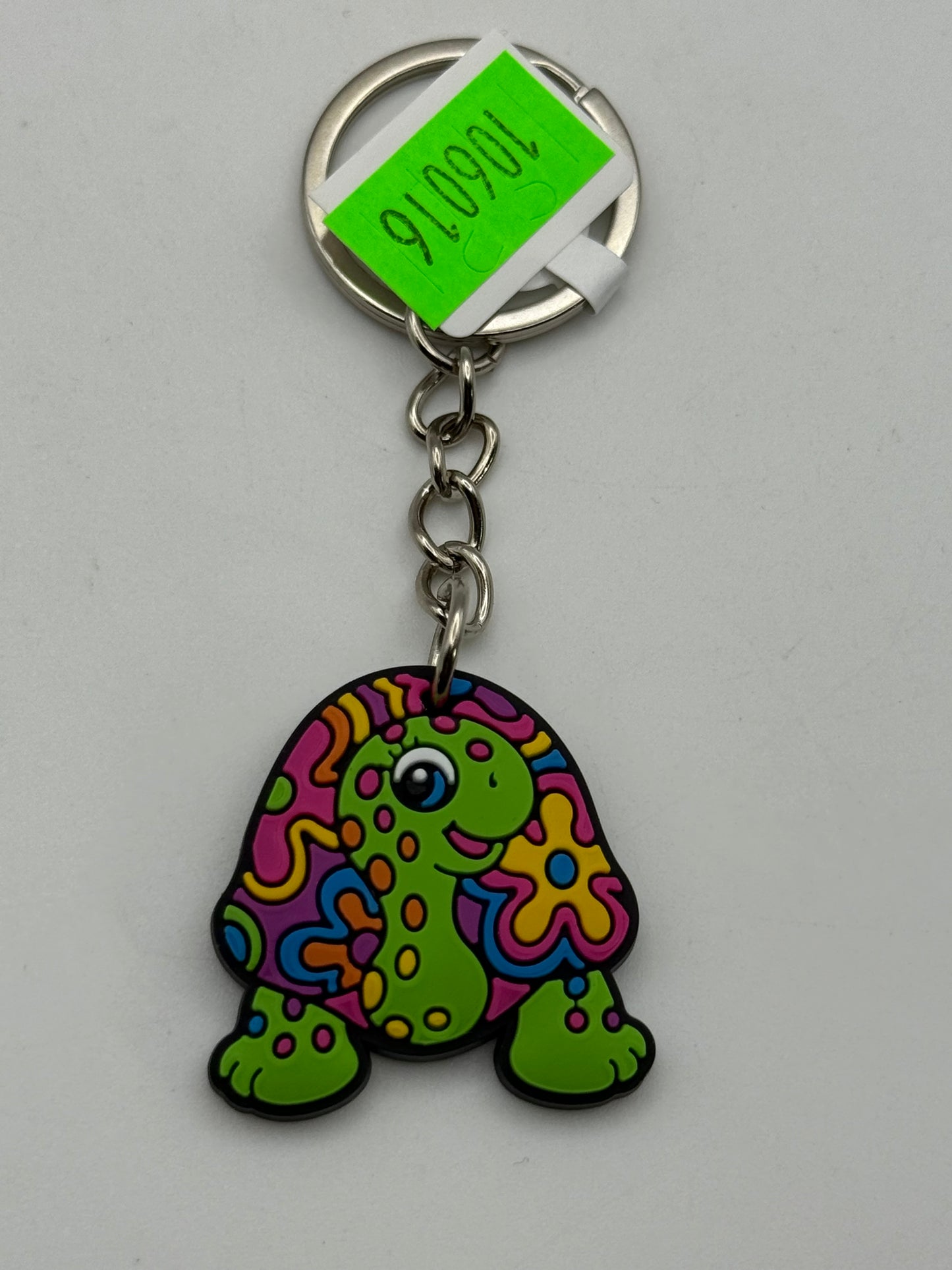Keychains - PVC - Lisa Frank - Turtle Flowers #106016