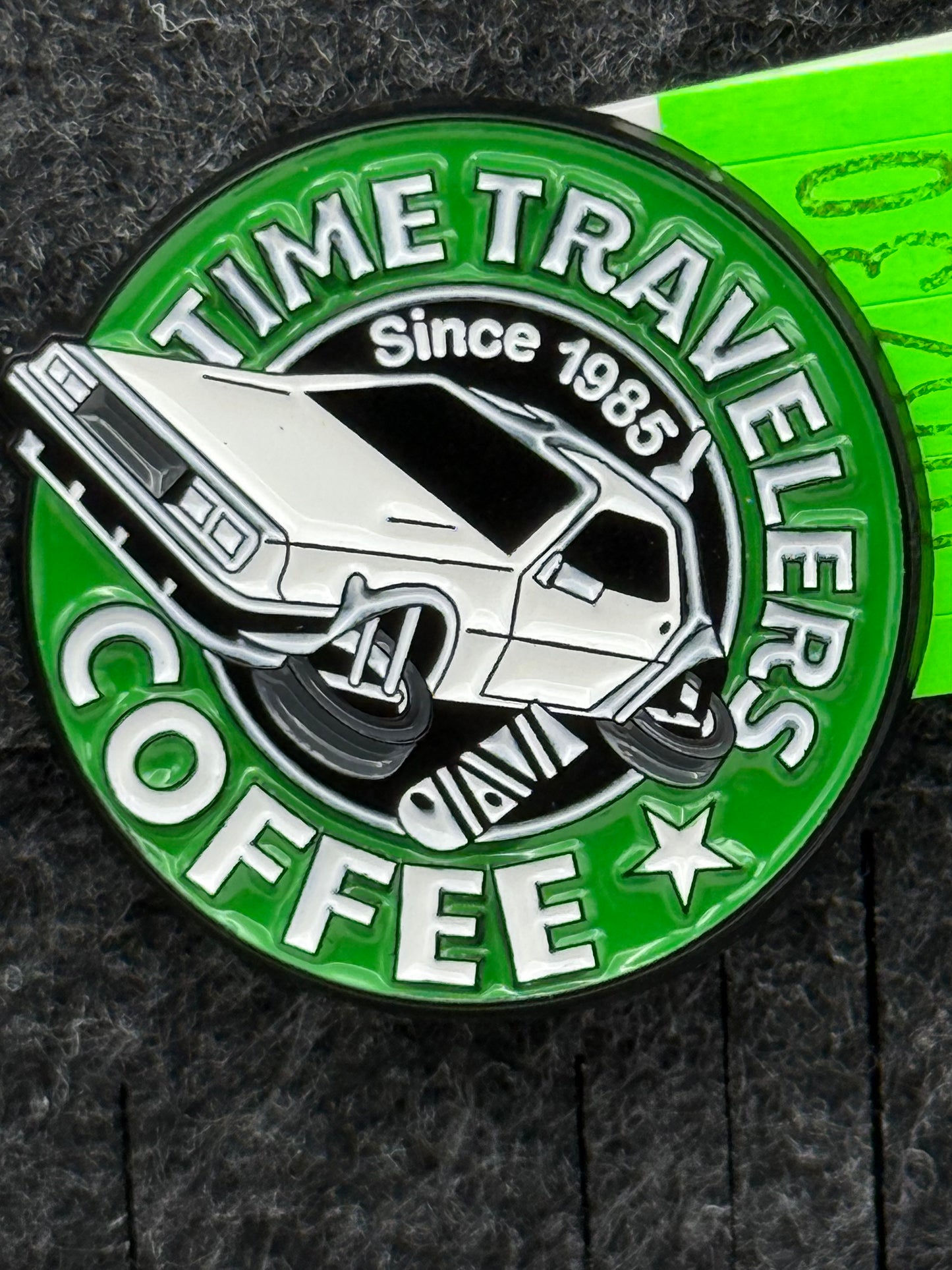 Enamel Pin - Retro Cars - Time Travelers Coffee #106230