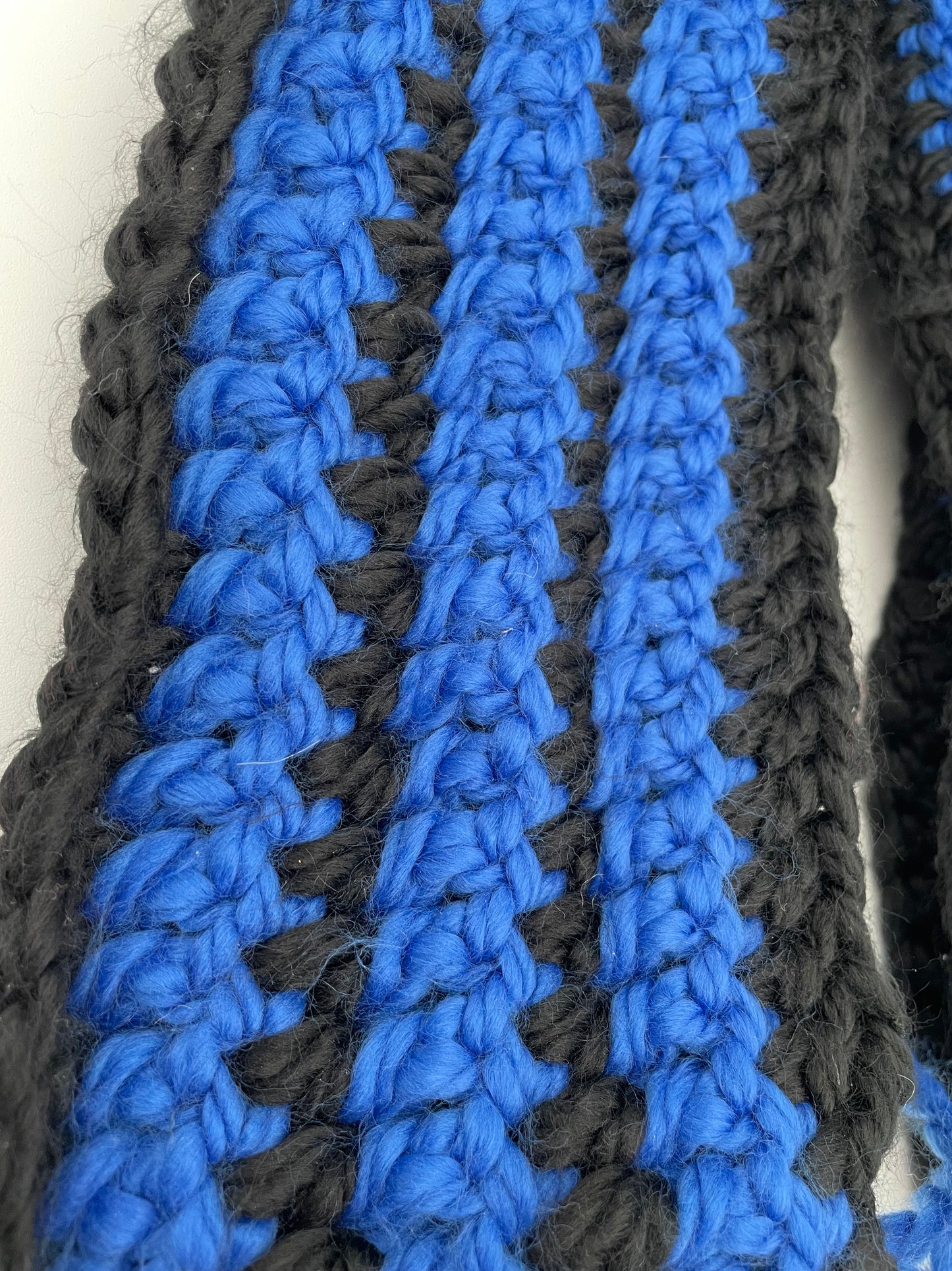 Scarf - Blue and Black