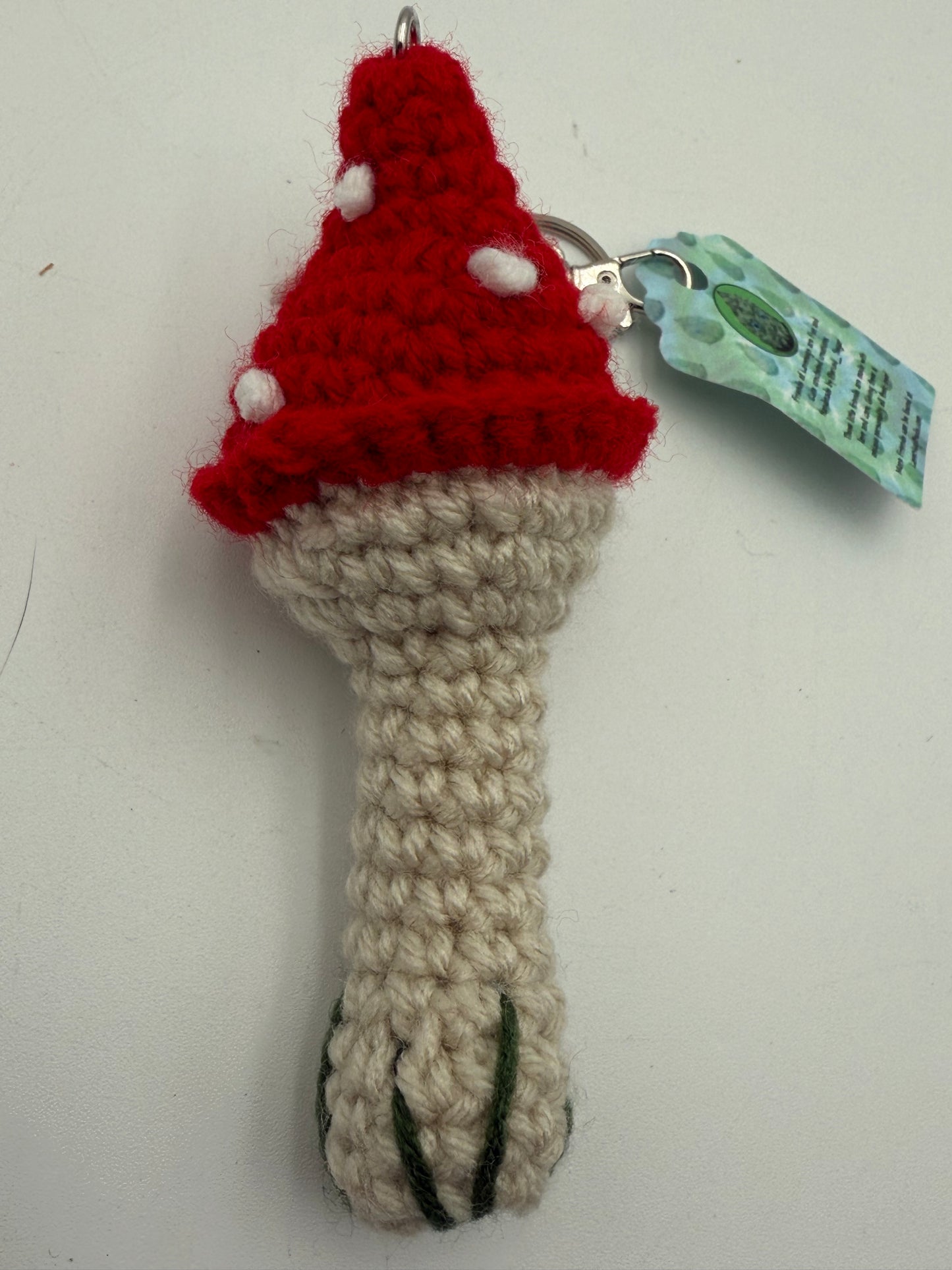 Mrs Crowlet’s All Seeing Mushroom Keychain - Red