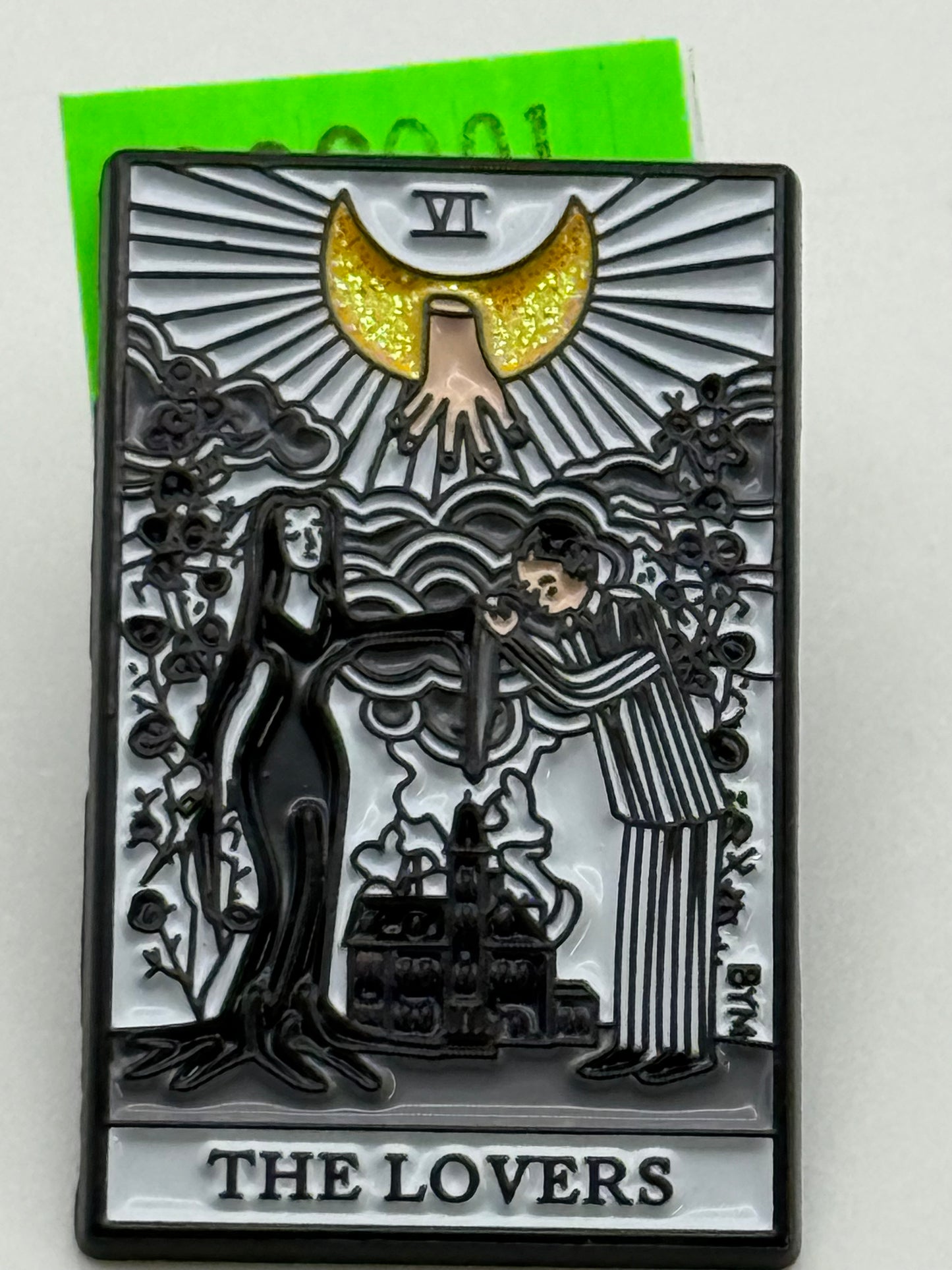 Enamel Pin - Occult - The Lovers “Adams Family” #106555