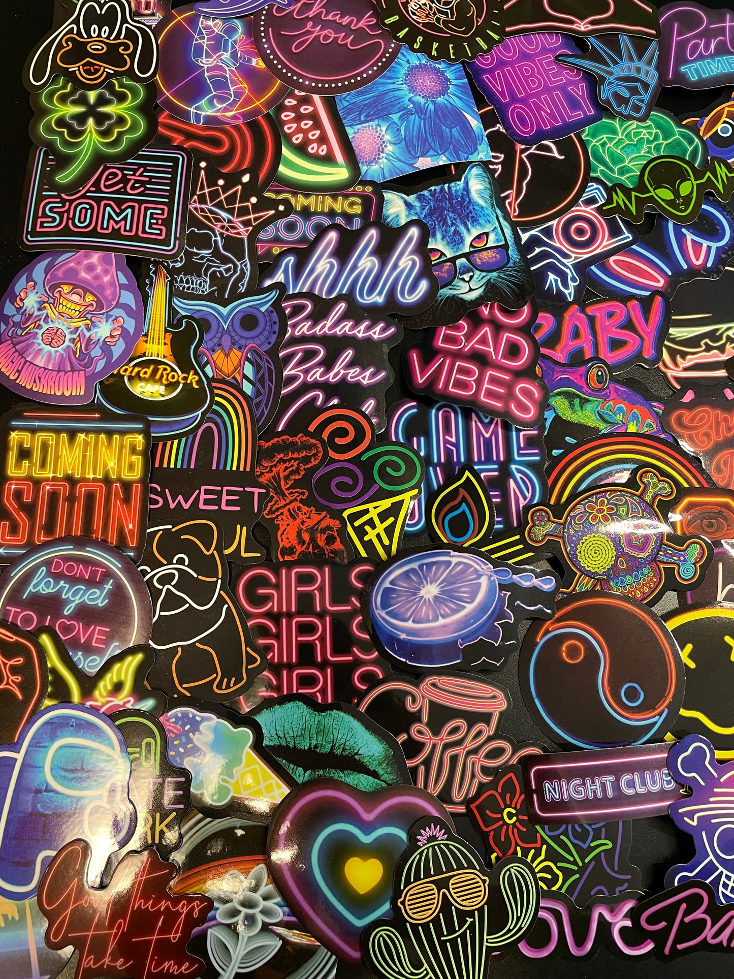 Neon Stickers