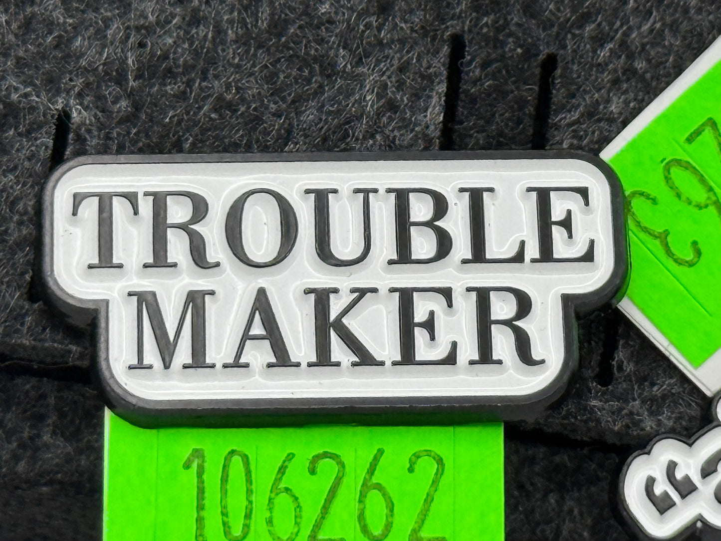 Enamel Pin - Thoughts & Phrases - “Trouble Maker” #106262