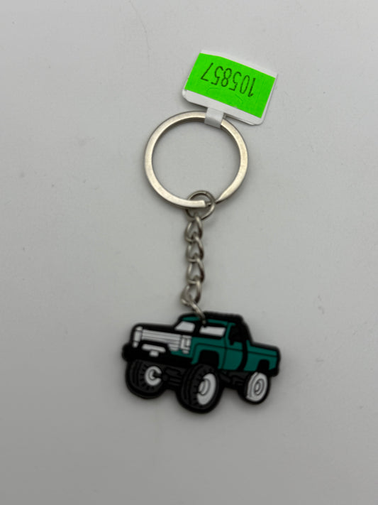 Keychains - PVC - Trucks - Green Lifted #105857