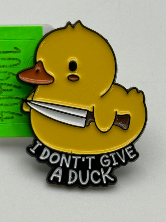 Enamel Pin - Animals - Rubber Ducky - I Don’t Give A Duck #106404