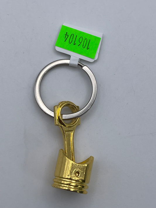 Keychains - Metal - Engine Piston - Gold #106104