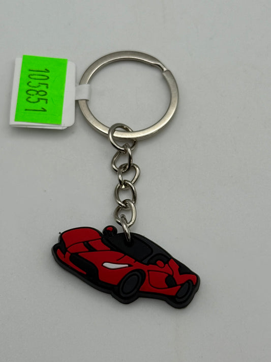 Keychains - PVC - Sports Cars - Red Ferrari #105851