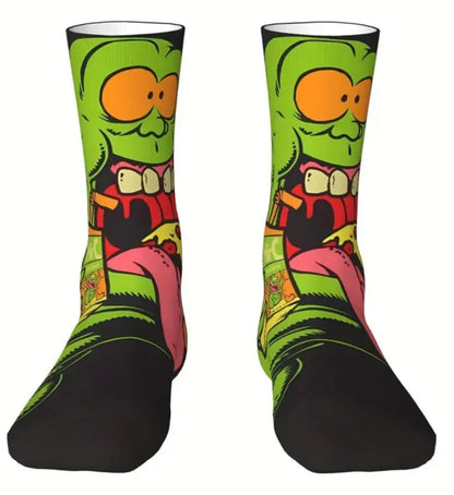 Ghostbusters - Socks - Slimer Pizza #107289