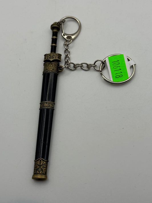 Keychains - Metal - Japanese Sword and Sheath - Style B #106118