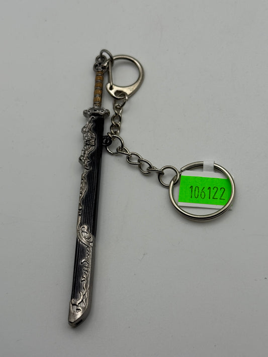 Keychains - Metal - Japanese Sword and Sheath - Style F #106122