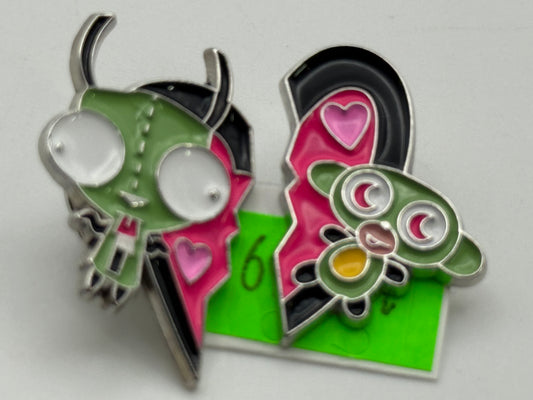 Enamel Pin - Cartoons - Invader Zim - BFF Heart #106319
