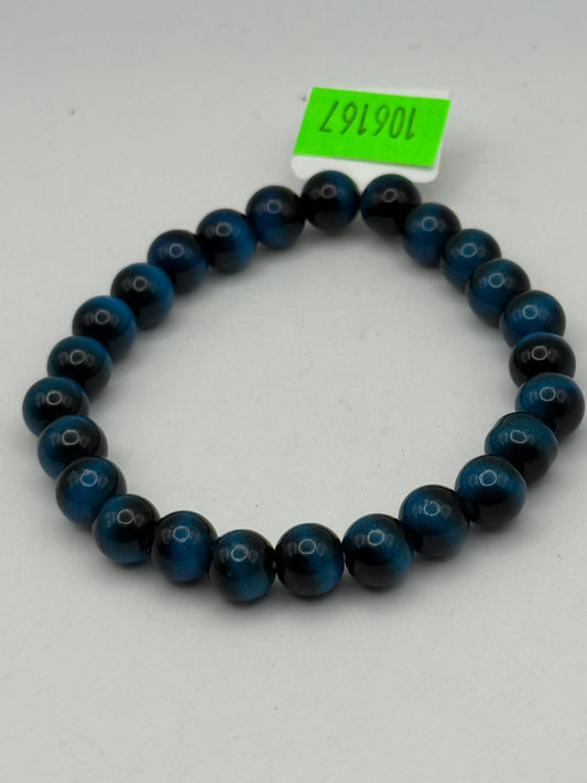 Bracelets - Glass - Sphere Ball - Blue/Black #106167