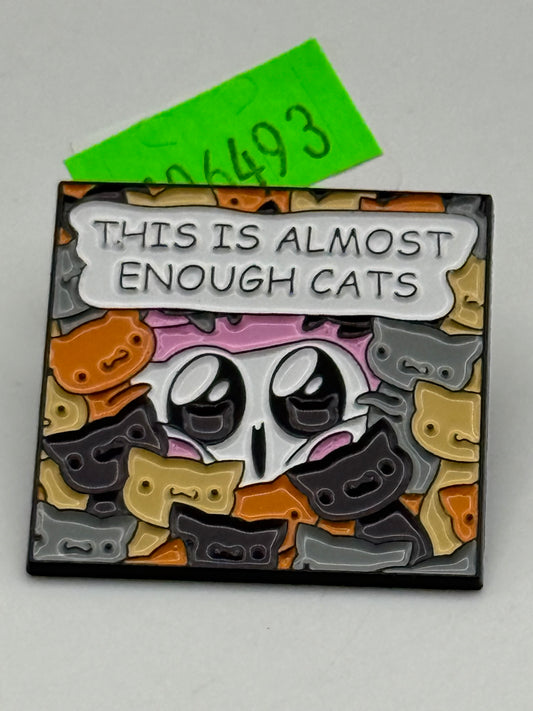 Enamel Pin - Animals - Cats - Almost Enough Cats #106493