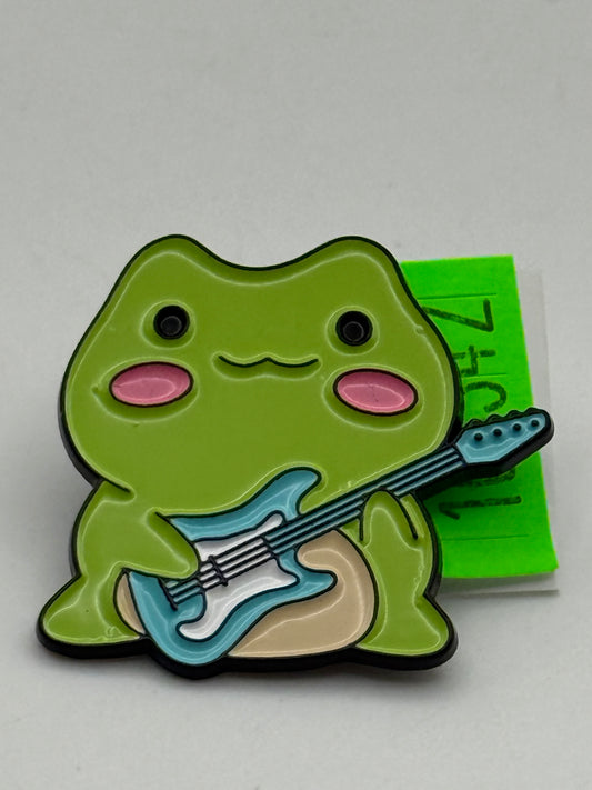 Enamel Pin - Animals - Whimsical Frogs - Guitar #106342