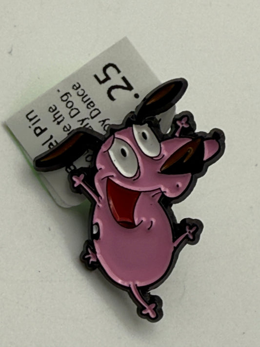 Enamel Pins - Cartoons - Courage The Cowardly Dog - Happy Dance #106710