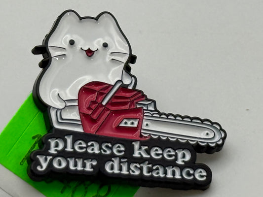 Enamel Pin - Animals - Cats - Please Keep Your Distance #106488
