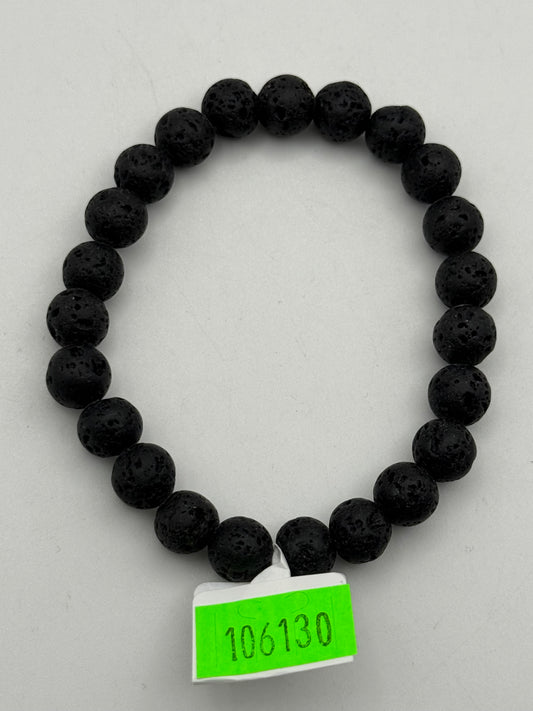 Bracelets - Stone - Sphere Ball - Black Lava Stone #106130