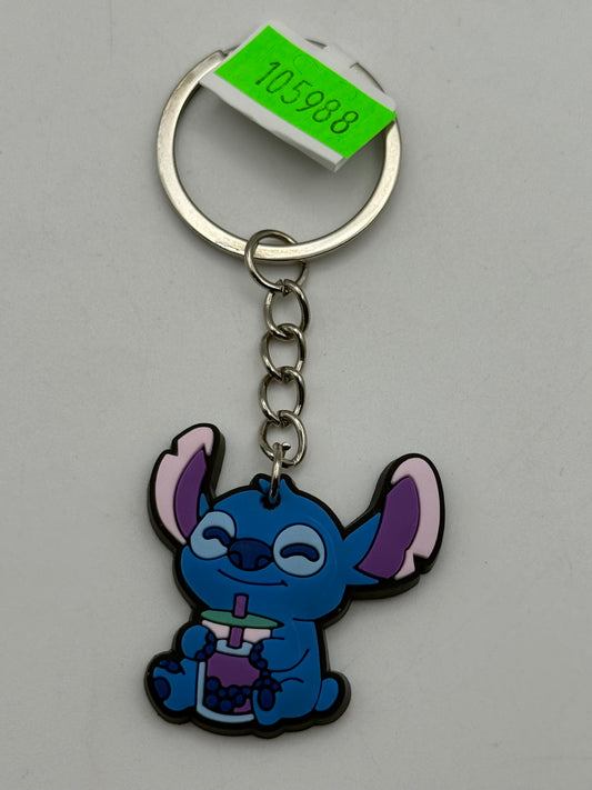 Keychains - PVC - LILO & Stitch - Stitch Purple Boba Drink #105988