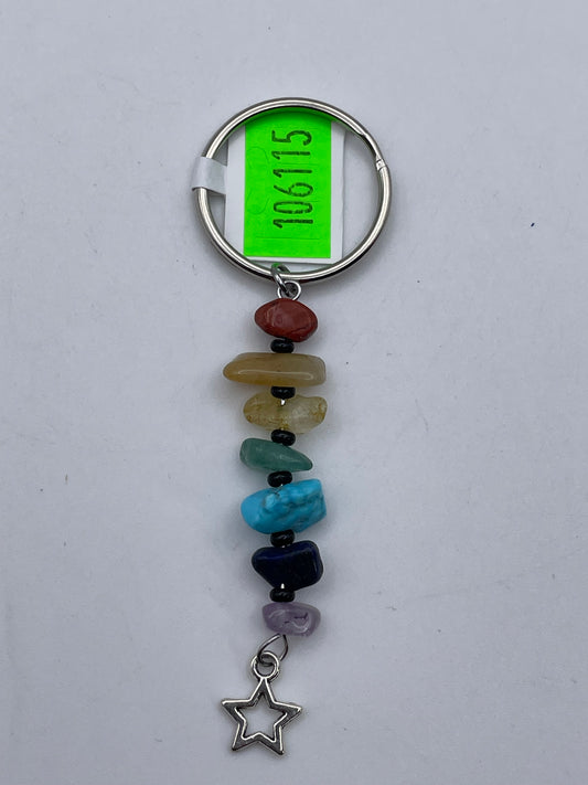 Keychains - Crystal - Chakra Stones - Star #106115