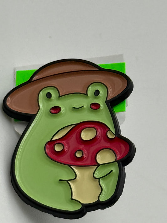 Enamel Pin - Animals - Whimsical Frogs - Mini Mushroom #106344