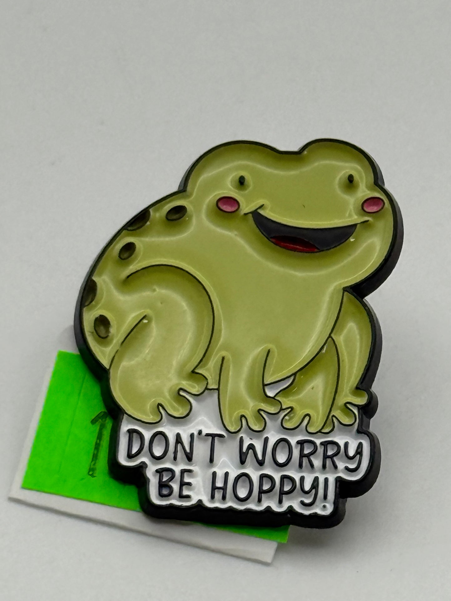 Enamel Pin - Animals - Frog - Don’t Worry Be Hoppy #106375
